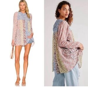 Free People Merrie Mix Print Tunic